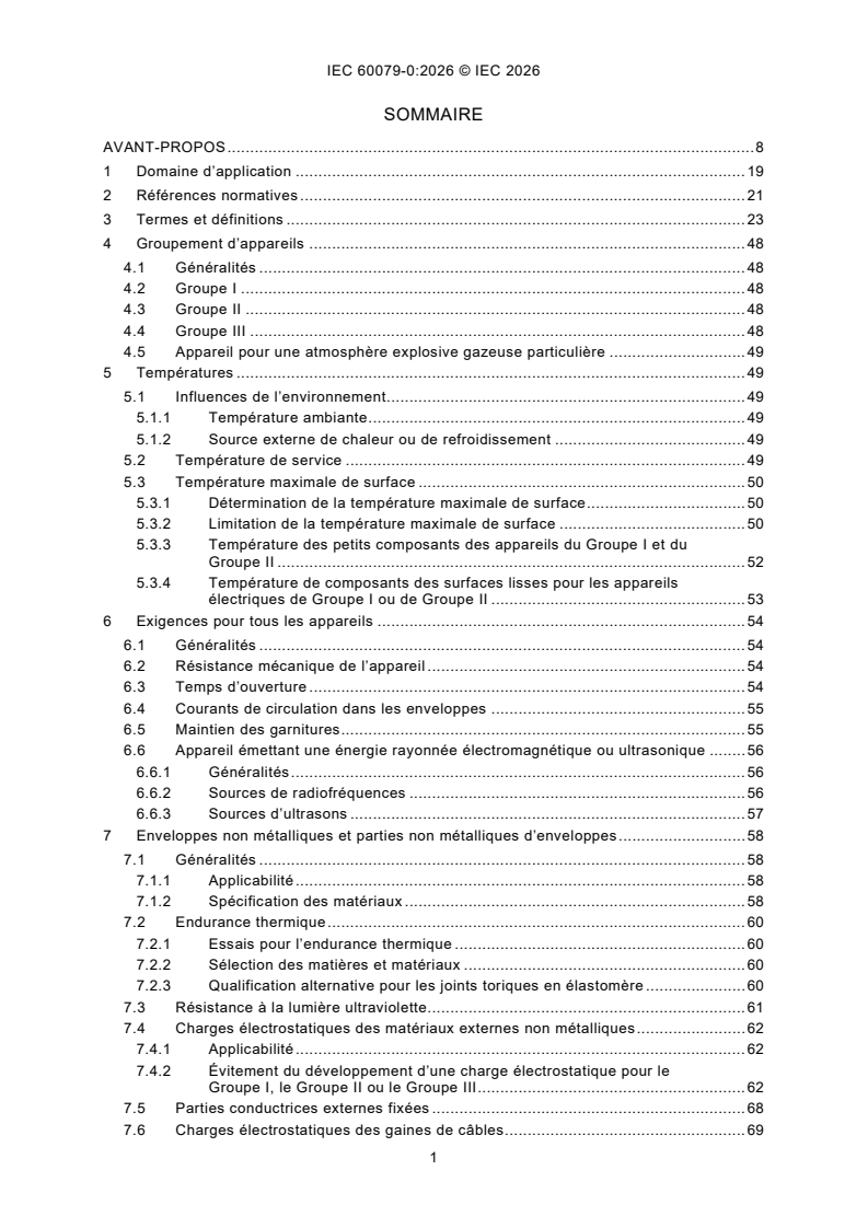 IEC 60079-0:2026 iec60079-0{ed8.0}fr - Atmosphères explosives - Partie 0: Appareils - Exigences générales - Page 3 preview