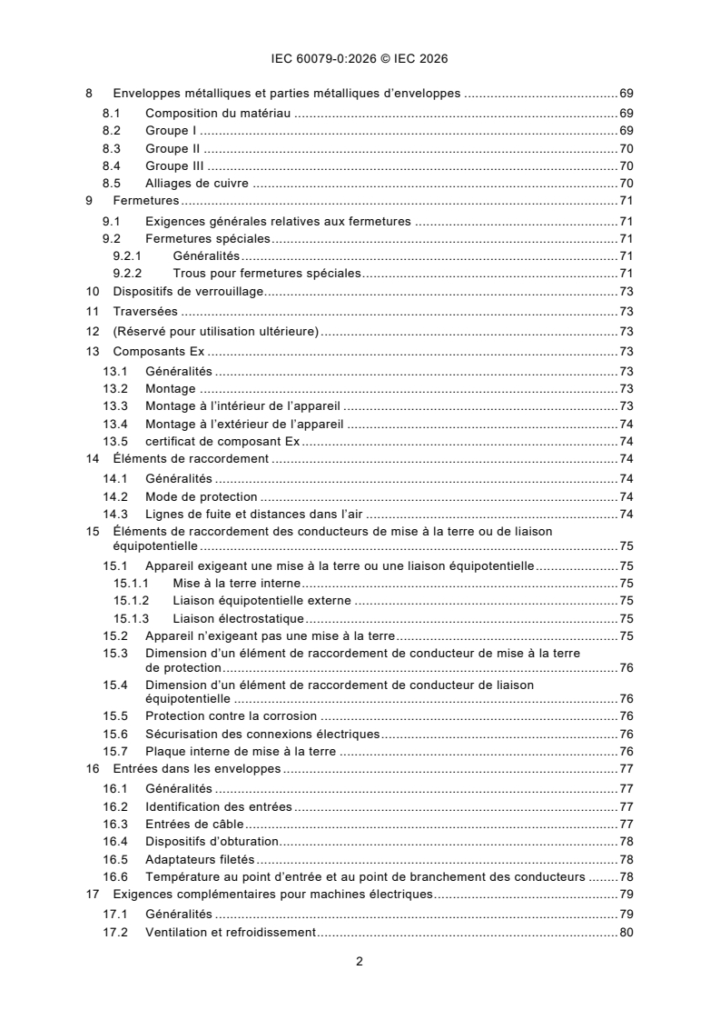 IEC 60079-0:2026 iec60079-0{ed8.0}fr - Atmosphères explosives - Partie 0: Appareils - Exigences générales - Page 4 preview