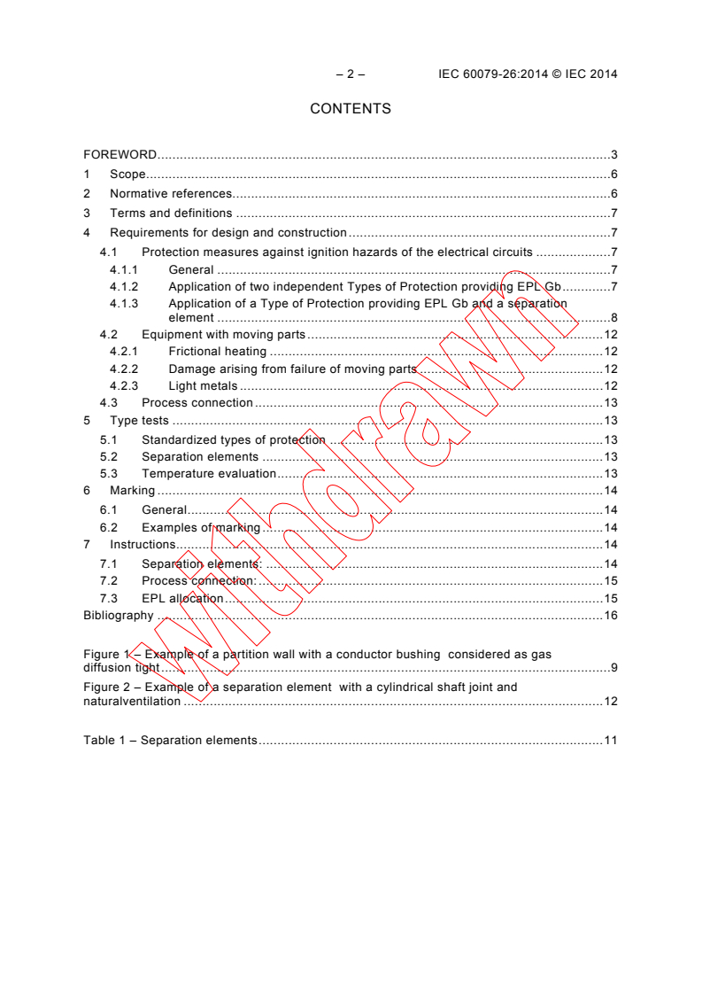 IEC 60079-26:2014 IEC 60079-26:2014 - Explosive atmospheres - Part 26: Equipment with Equipment Protection Level (EPL) Ga - Page 4 preview