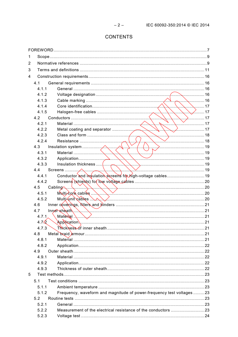 IEC 60092-350:2014 IEC 60092-350:2014 - Electrical installations in ships - Part 350: General construction and test methods of power, control and instrumentation cables for shipboard and offshore applications
Released:8/12/2014 - Page 4 preview