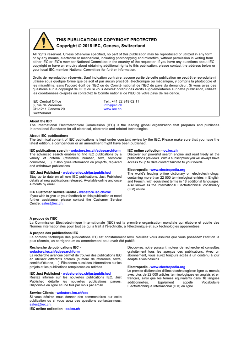 IEC 60099-5:2018 IEC 60099-5:2018 - Surge arresters - Part 5: Selection and application recommendations
Released:1/19/2018 - Page 2 preview
