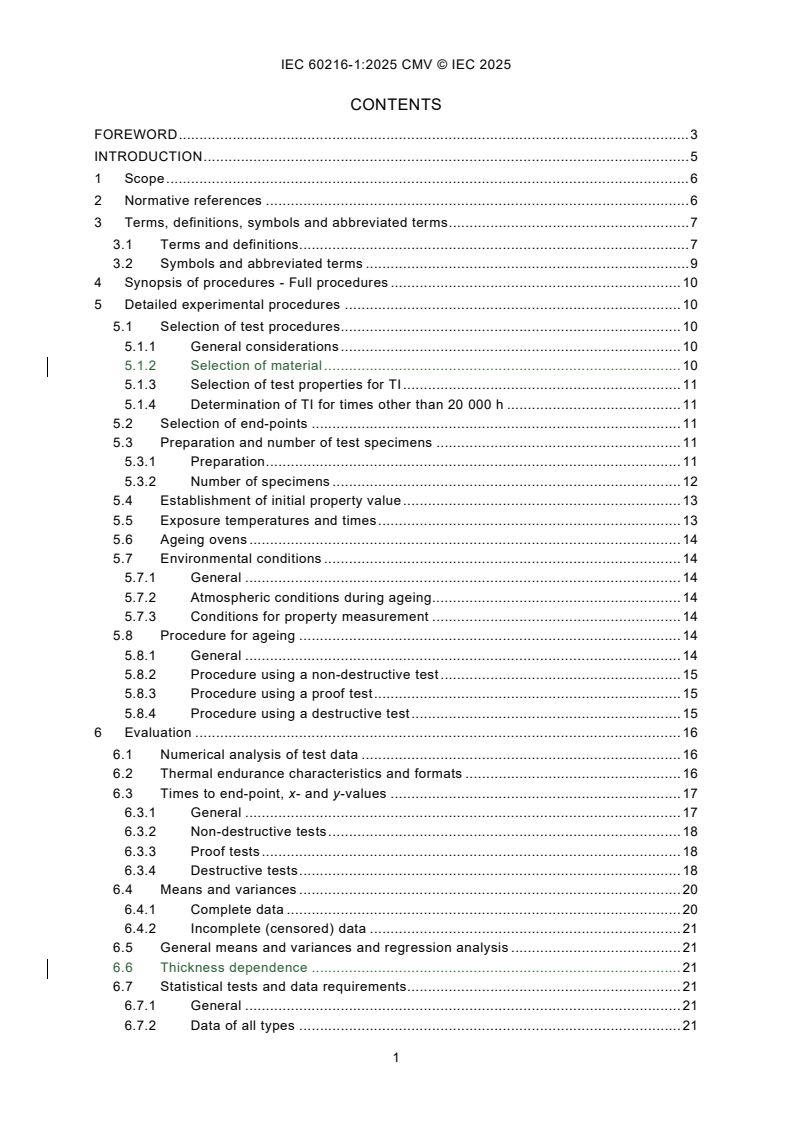 IEC 60216-1:2025 REDLINE IEC 60216-1:2025 CMV - Electrical insulating materials - Thermal endurance properties - Part 1: Ageing procedures and evaluation of test results/12/2025 - Page 3 preview