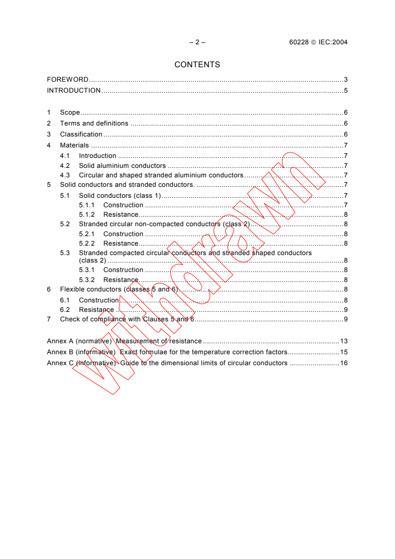 IEC 60228:2004 IEC 60228:2004 - Conductors of insulated cables - Page 4 preview