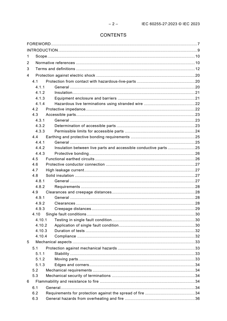 IEC 60255-27:2023 IEC 60255-27:2023 - Measuring relays and protection equipment - Part 27: Product safety requirements
Released:2/7/2023 - Page 4 preview