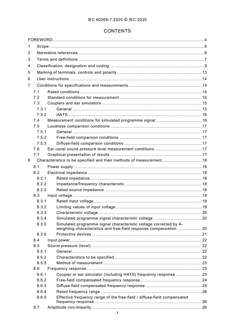 IEC 60268-7:2025 IEC 60268-7:2025 - Sound system equipment - Part 7: Headphones and earphones/27/2025 - Page 3 preview