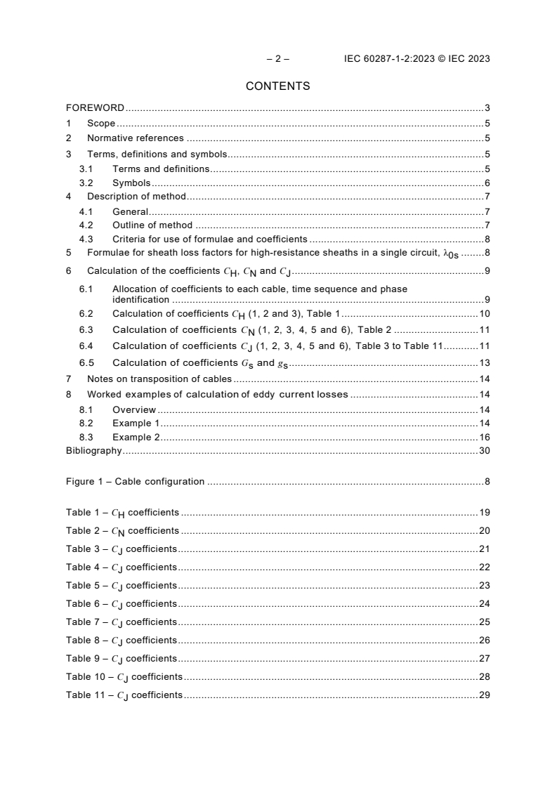 IEC 60287-1-2:2023 IEC 60287-1-2:2023 - Electric cables - Calculation of the current rating - Part 1-2: Current rating equations (100 % load factor) and calculations of losses - Sheath eddy current loss factors for two circuits in flat formation
Released:5/12/2023 - Page 4 preview