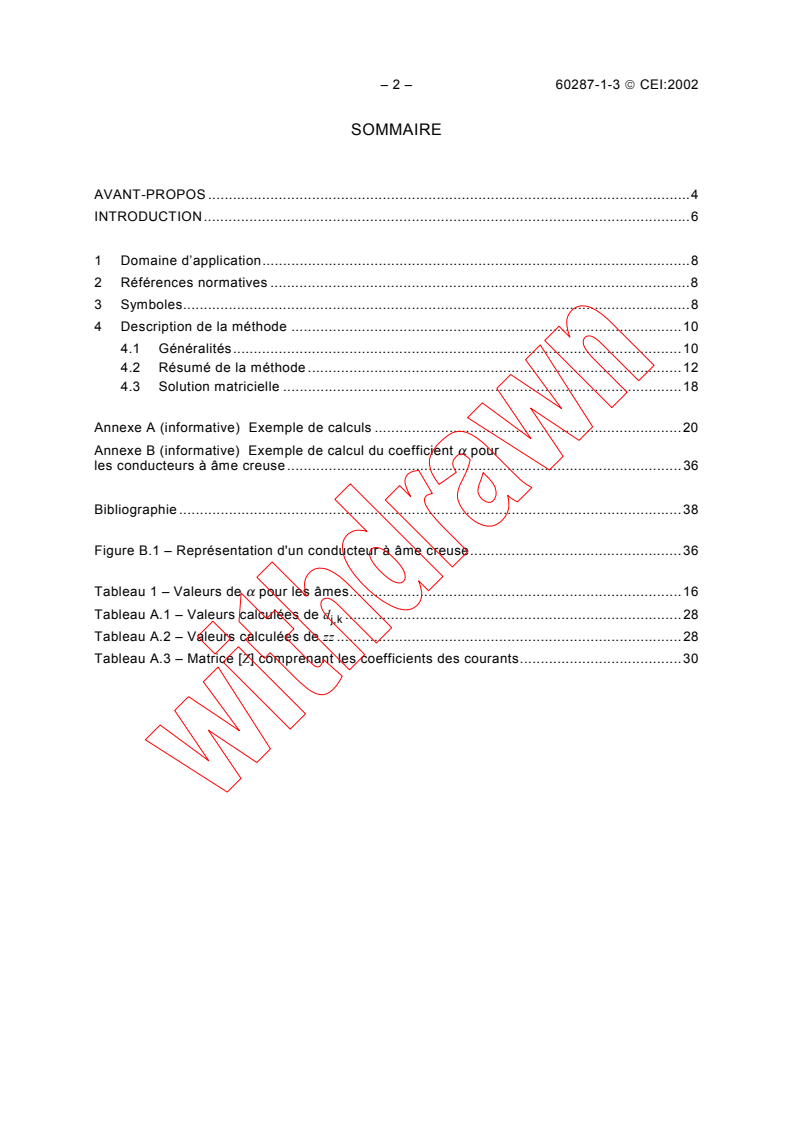 IEC 60287-1-3:2002 IEC 60287-1-3:2002 - Electric cables - Calculation of the current rating - Part 1-3: Current rating equations (100 % load factor) and calculation of losses - Current sharing between parallel single-core cables and calculation of circulating current losses - Page 4 preview