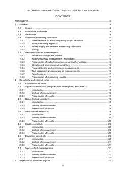 IEC 60315-4:1997 IEC 60315-4:1997+AMD1:2025 CSV - Methods of measurement on radio receivers for various classes of emission - Part 4: Receivers for frequency-modulated sound broadcasting emissions
Released:15. 12. 2025
Isbn:9782832709580 - Page 3 preview