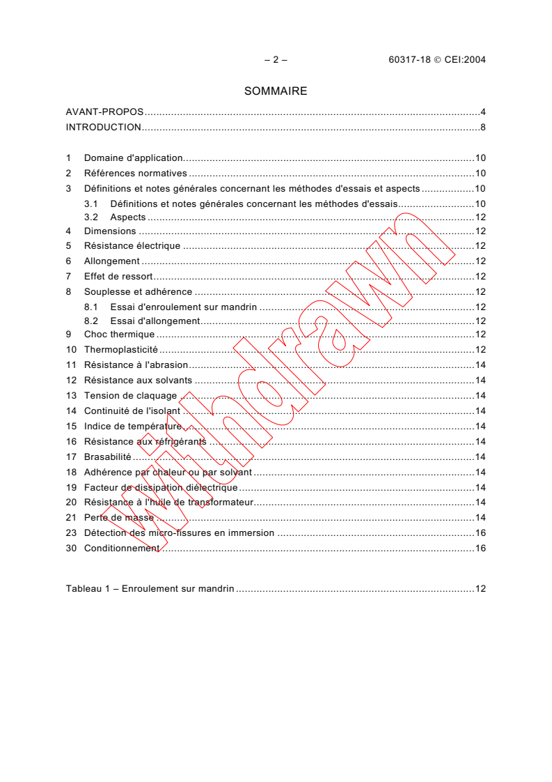 IEC 60317-18:2004 IEC 60317-18:2004 - Specifications for particular types of winding wires - Part 18: Polyvinyl acetal enamelled rectangular copper wire, class 120 - Page 4 preview