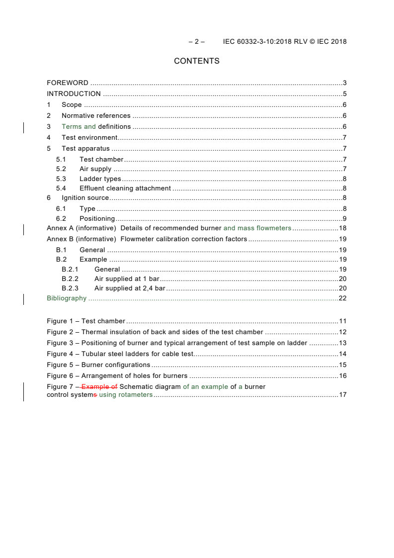 IEC 60332-3-10:2018 IEC 60332-3-10:2018 RLV - Tests on electric and optical fibre cables under fire conditions - Part 3-10: Test for vertical flame spread of vertically-mounted bunched wires or cables - Apparatus
Released:7/13/2018 - Page 4 preview