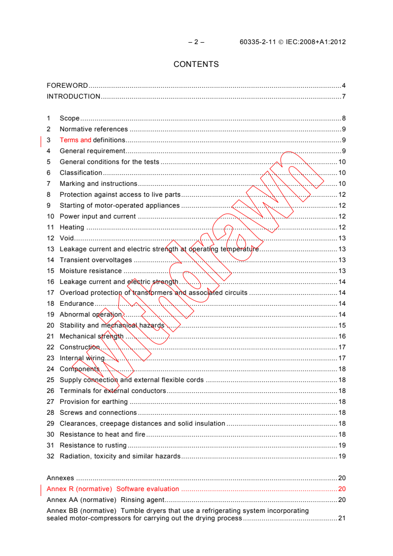 IEC 60335-2-11:2008 IEC 60335-2-11:2008+AMD1:2012 CSV - Household and similar electrical appliances - Safety - Part 2-11: Particular requirements for tumble dryers
Released:10/26/2012 - Page 4 preview