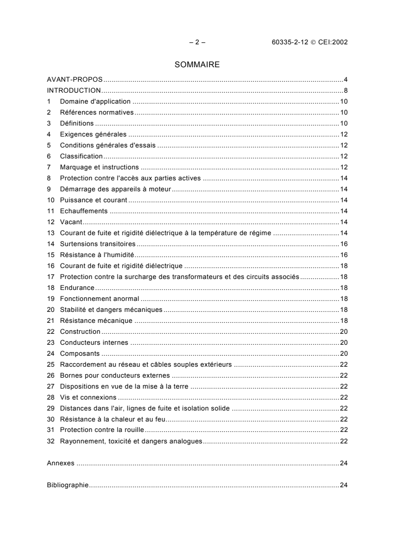 IEC 60335-2-12:2002 IEC 60335-2-12:2002 - Household and similar electrical appliances - Safety - Part 2-12: Particular requirements for warming plates and similar appliances - Page 4 preview