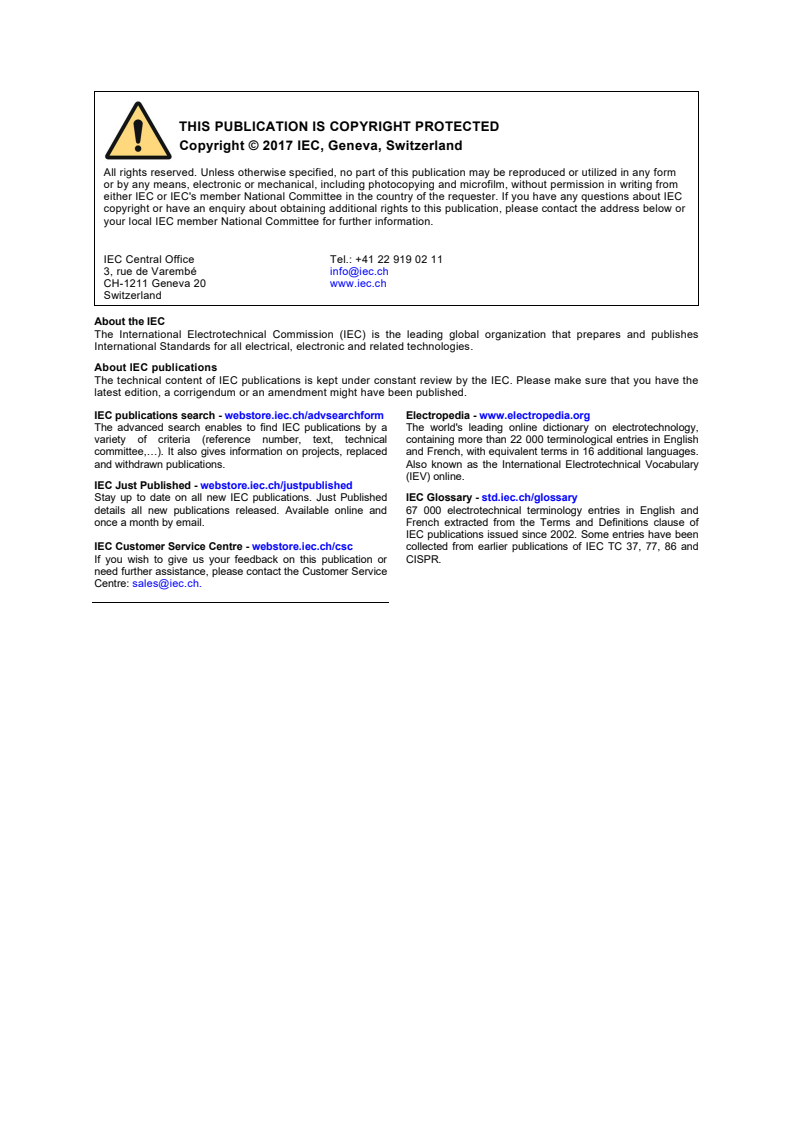 IEC 60335-2-12:2002 IEC 60335-2-12:2002+AMD1:2008+AMD2:2017 CSV - Household and similar electrical appliances - Safety - Part 2-12: Particular requirements for warming plates and similar appliances
Released:10/17/2017 - Page 2 preview