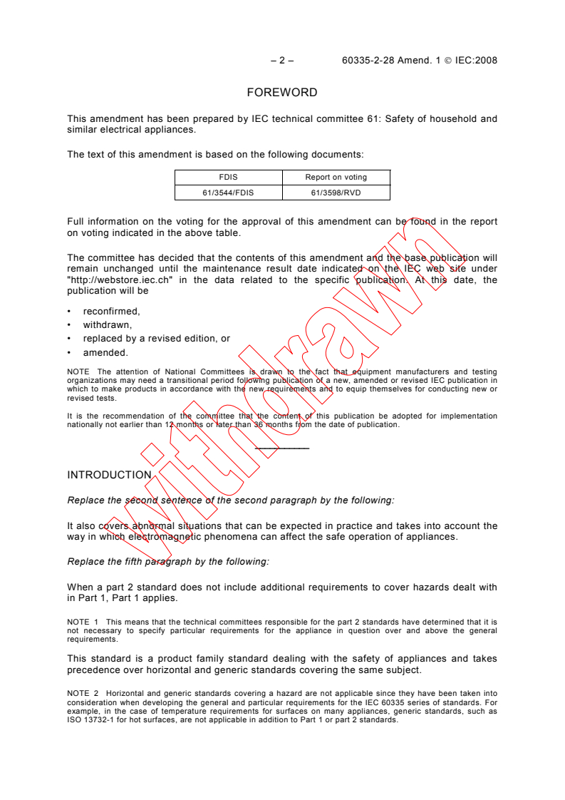 IEC 60335-2-28:2002/AMD1:2008 IEC 60335-2-28:2002/AMD1:2008 - Amendment 1 - Household and similar electrical appliances - Safety - Part 2-28: Particular requirements for sewing machines - Page 4 preview