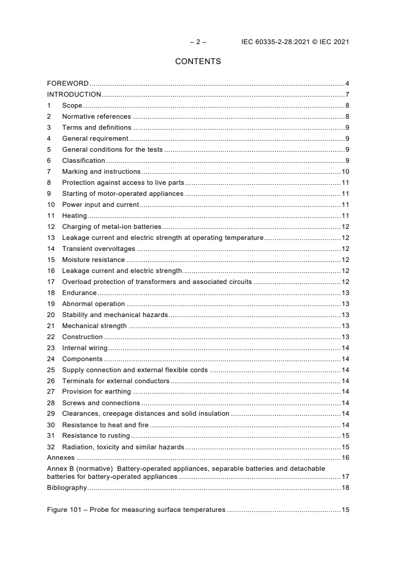 IEC 60335-2-28:2021 IEC 60335-2-28:2021 - Household and similar electrical appliances - Safety - Part 2-28: Particular requirements for sewing machines
Released:11/17/2021 - Page 4 preview