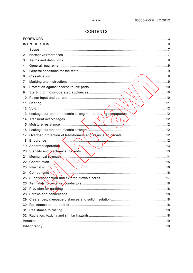 IEC 60335-2-3:2012 IEC 60335-2-3:2012 - Household and similar electrical appliances - Safety - Part 2-3: Particular requirements for electric irons - Page 4 preview