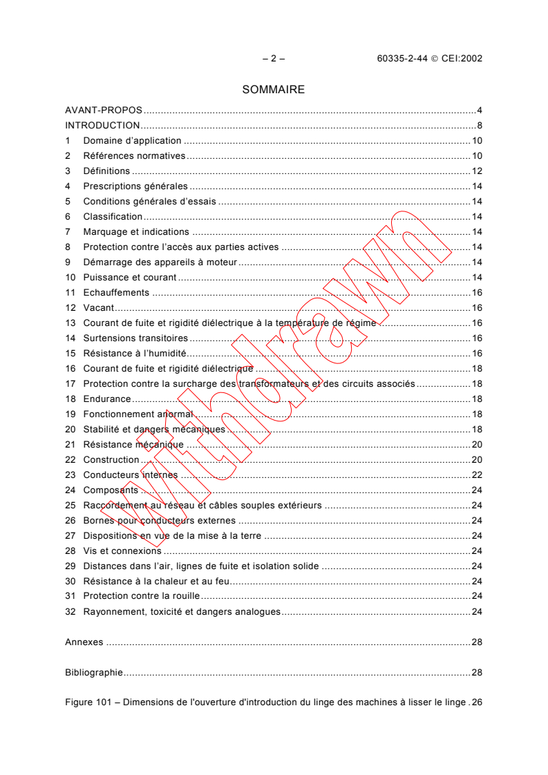 IEC 60335-2-44:2002 IEC 60335-2-44:2002 - Household and similar electrical appliances - Safety - Part 2-44: Particular requirements for ironers - Page 4 preview