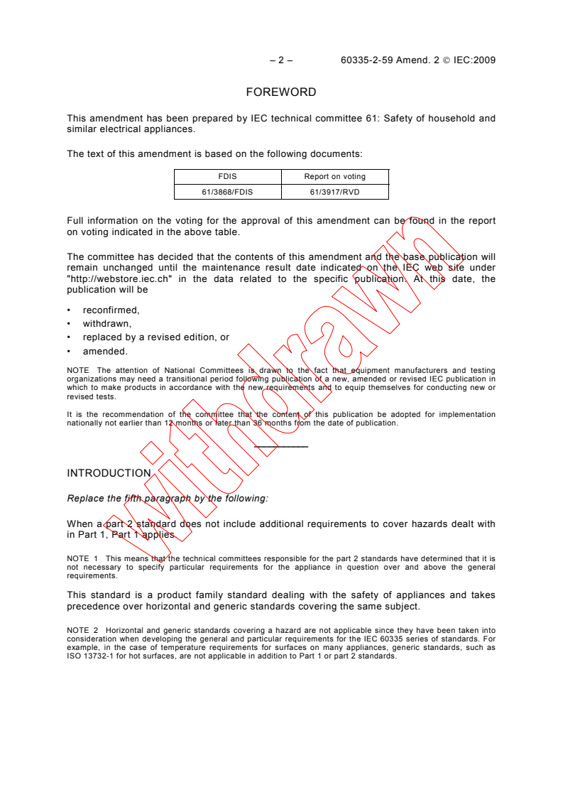 IEC 60335-2-59:2002/AMD2:2009 IEC 60335-2-59:2002/AMD2:2009 - Amendment 2 - Household and similar electrical appliances - Safety - Part 2-59: Particular requirements for insect killers - Page 4 preview