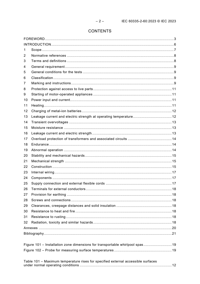 IEC 60335-2-60:2023 IEC 60335-2-60:2023 - Household and similar electrical appliances - Safety - Part 2-60: Particular requirements for whirlpool baths and whirlpool spas
Released:12/14/2023 - Page 4 preview