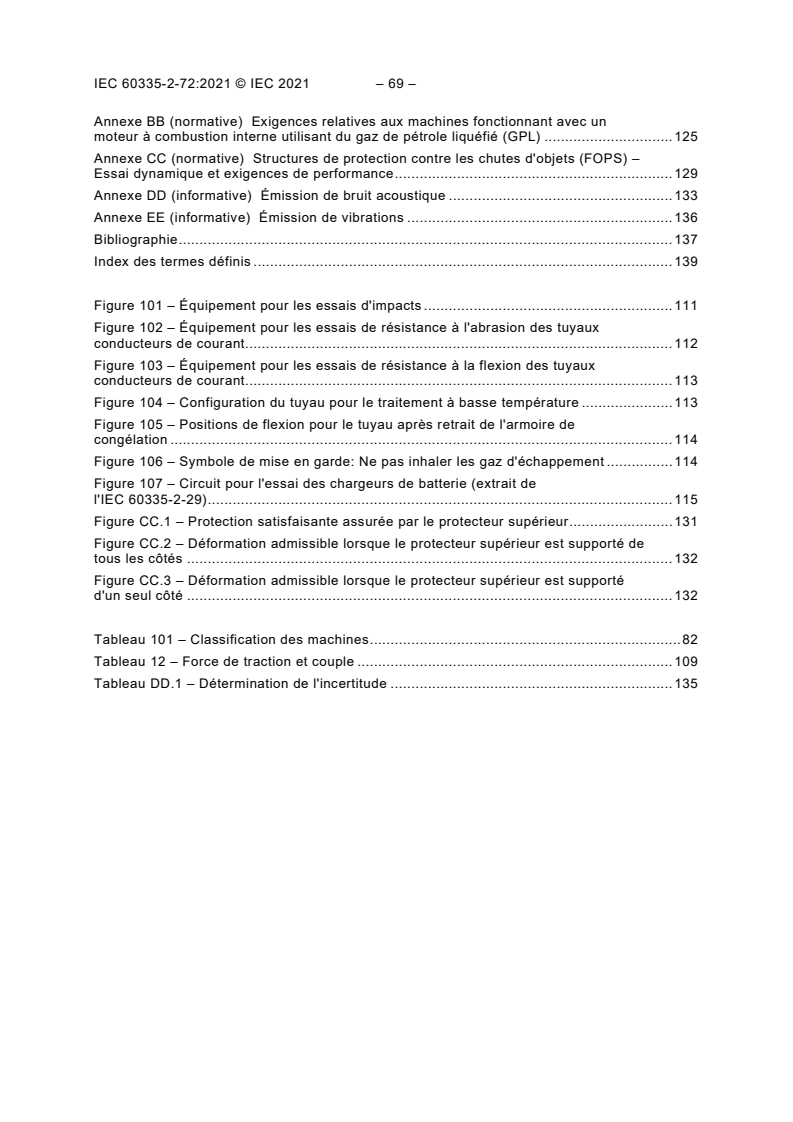 IEC 60335-2-72:2021 iec60335-2-72{ed5.0}fr - Appareils électrodomestiques et analogues - Sécurité - Partie 2-72: Exigences particulières pour les machines de traitement des sols avec ou sans commande de dispositif de déplacement, à usage commercial - Page 4 preview