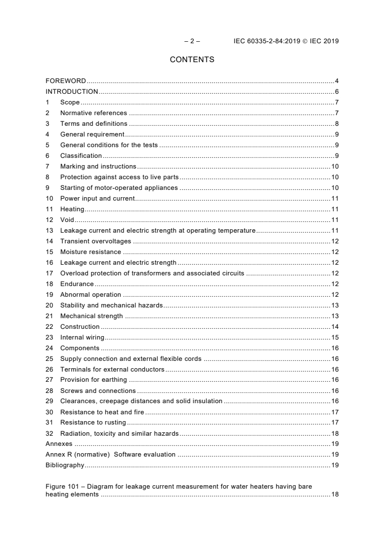 IEC 60335-2-84:2019 IEC 60335-2-84:2019 - Household and similar electrical appliances - Safety - Part 2-84: Particular requirements for toilet appliances
Released:10/30/2019 - Page 4 preview