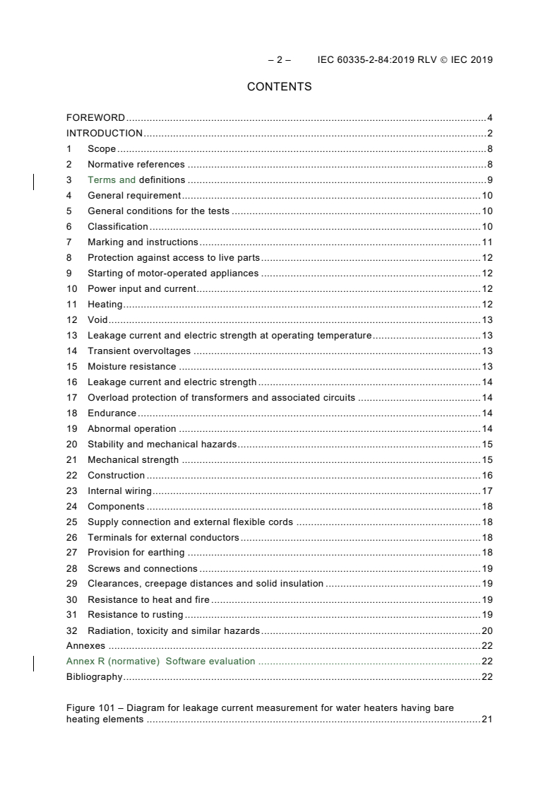 IEC 60335-2-84:2019 IEC 60335-2-84:2019 RLV - Household and similar electrical appliances - Safety - Part 2-84: Particular requirements for toilet appliances
Released:10/30/2019 - Page 4 preview