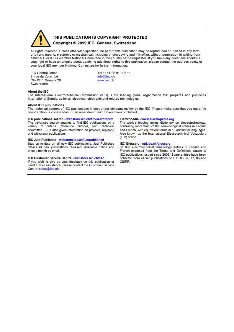 IEC 60335-2-96:2019 IEC 60335-2-96:2019 RLV - Household and similar electrical appliances - Safety - Part 2-96: Particular requirements for flexible sheet heating elements for room heating - Page 2 preview