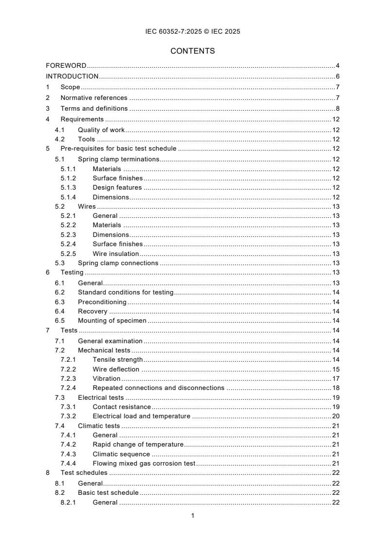IEC 60352-7:2026 IEC 60352-7:2026 - Solderless connections - Part 7: Spring clamp connections - General requirements, test methods and practical guidance
Released:1/9/2026
Isbn:9782832708996 - Page 3 preview