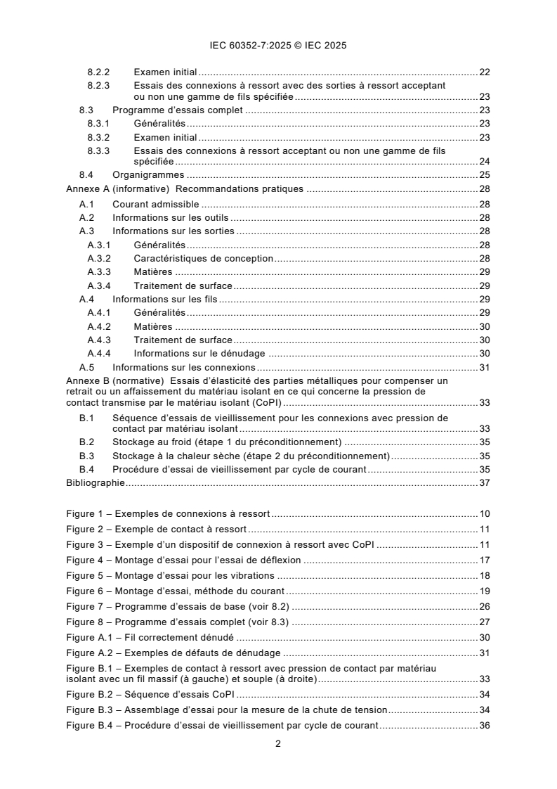 IEC 60352-7:2026 IEC 60352-7:2026 - Connexions sans soudure - Partie 7: Connexions à ressort - Exigences générales, méthodes d’essai et guide pratique
Released:1/9/2026
Isbn:9782832708996 - Page 4 preview