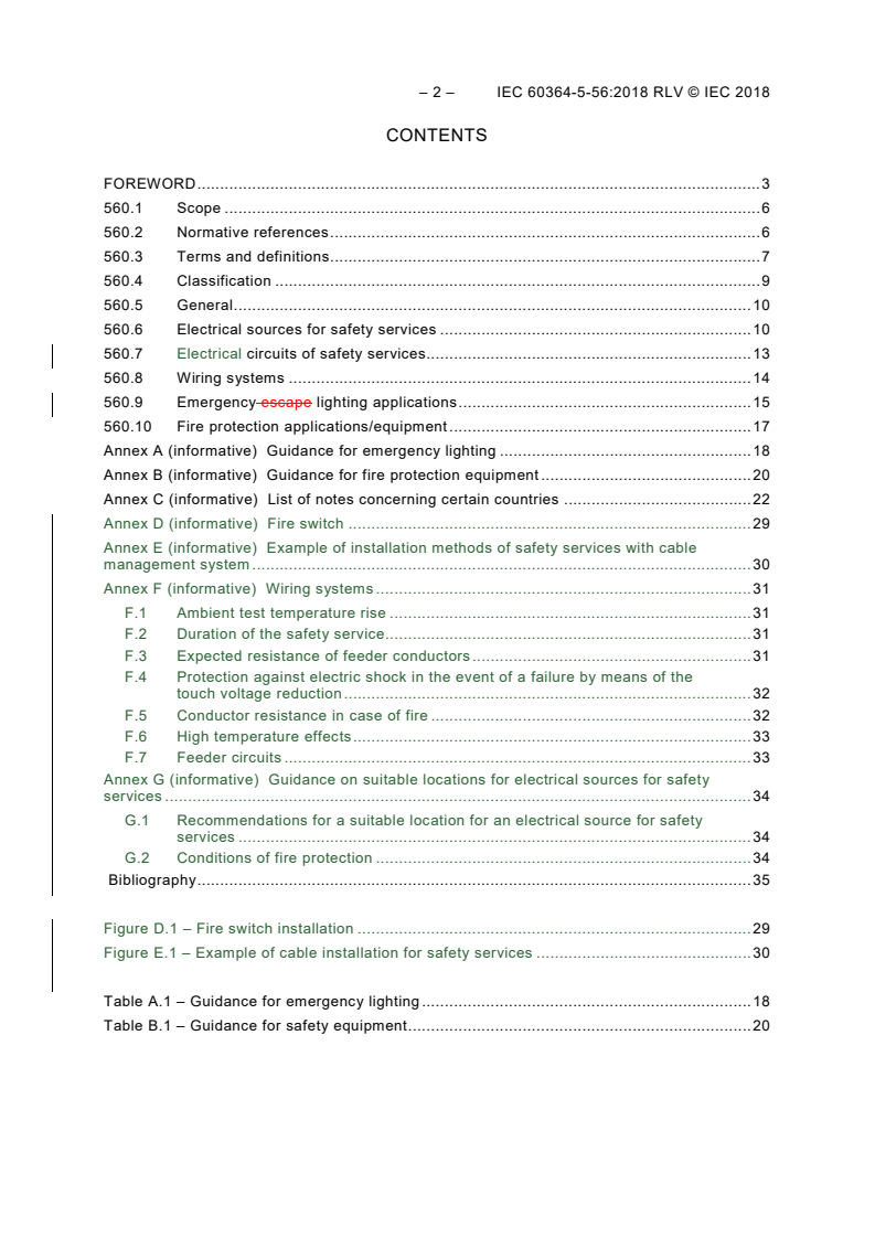 IEC 60364-5-56:2018 IEC 60364-5-56:2018 RLV - Low-voltage electrical installations - Part 5-56: Selection and erection of electrical equipment - Safety services
Released:11/2/2018 - Page 4 preview