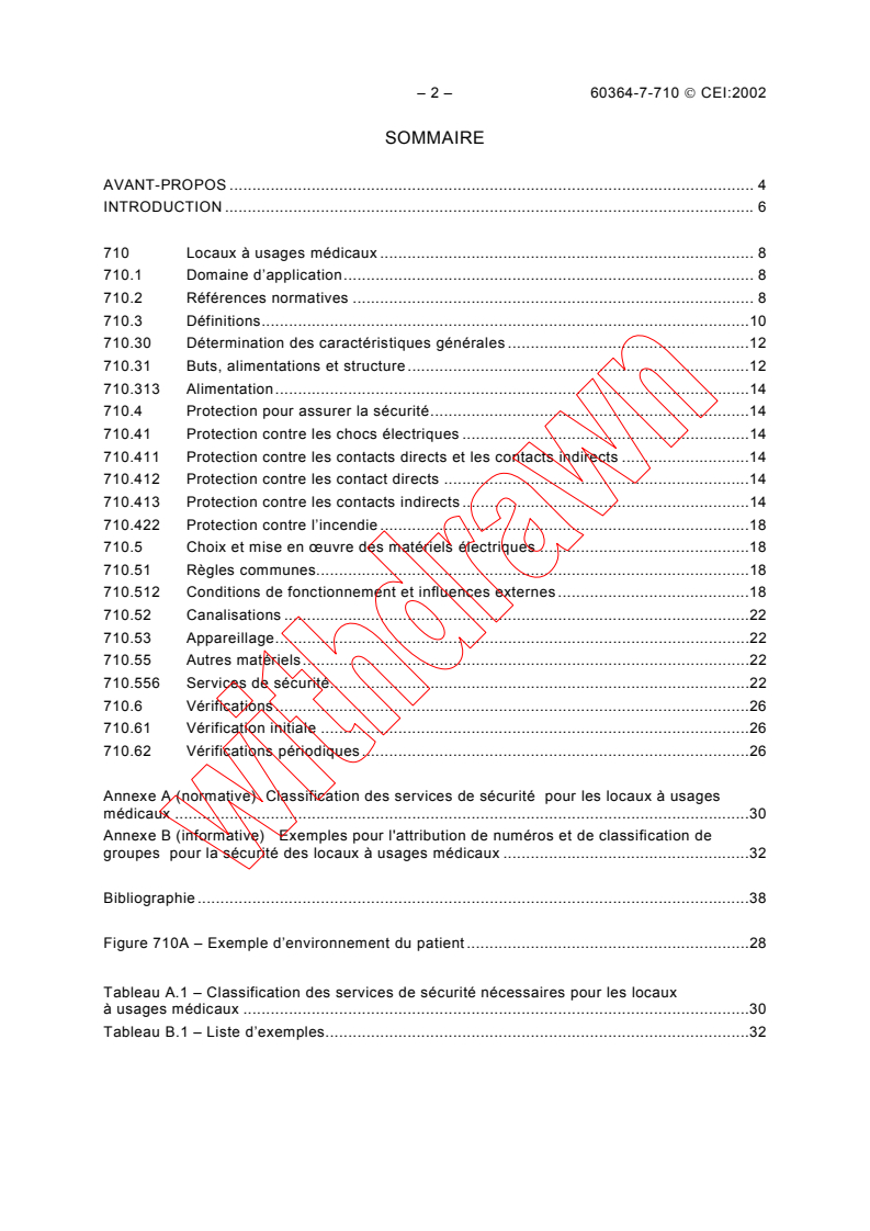 IEC 60364-7-710:2002 IEC 60364-7-710:2002 - Electrical installations of buildings - Part 7-710: Requirements for special installations or locations - Medical locations - Page 4 preview