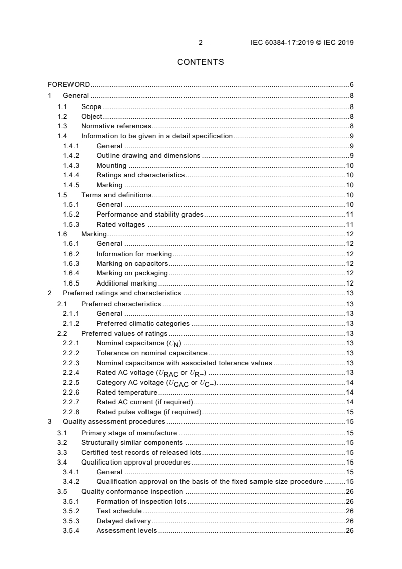 IEC 60384-17:2019 IEC 60384-17:2019 - Fixed capacitors for use in electronic equipment - Part 17: Sectional specification - Fixed metallized polypropylene film dielectric AC and pulse capacitors
Released:3/18/2019 - Page 4 preview