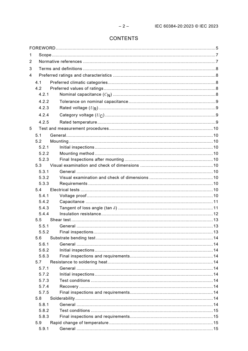 IEC 60384-20:2023 IEC 60384-20:2023 - Fixed capacitors for use in electronic equipment - Part 20: Sectional specification - Fixed metallized polyphenylene sulfide film dielectric surface mount DC capacitors
Released:2/3/2023 - Page 4 preview