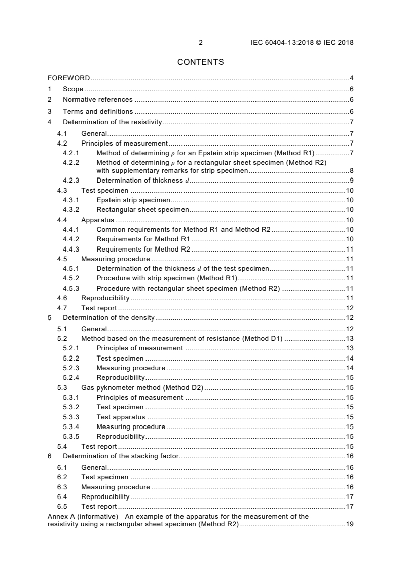 IEC 60404-13:2018 IEC 60404-13:2018 - Magnetic materials - Part 13: Methods of measurement of resistivity, density and stacking factor of electrical steel strip and sheet
Released:7/10/2018 - Page 4 preview