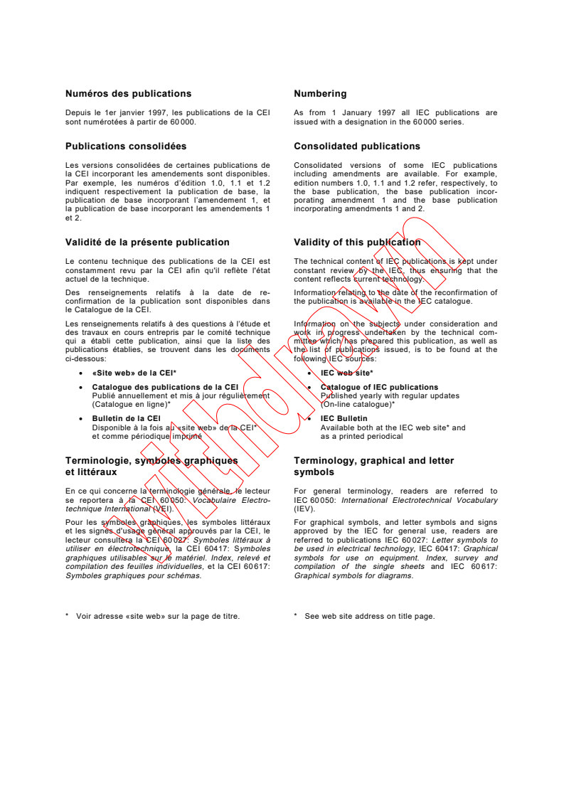 IEC 60433:1998 IEC 60433:1998 - Insulators for overhead lines with a nominal voltage above 1 000 V - Ceramic insulators for a.c. systems - Characteristics of insulator units of the long rod type - Page 2 preview