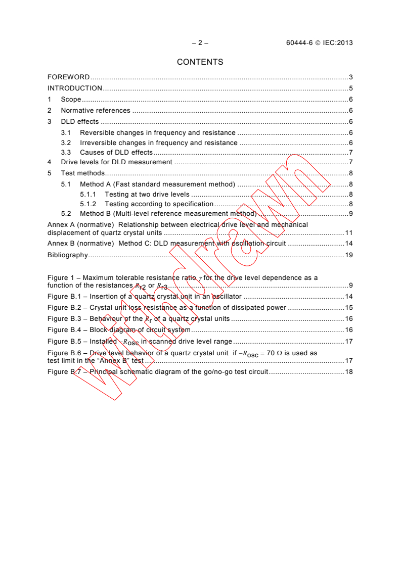 IEC 60444-6:2013 IEC 60444-6:2013 - Measurement of quartz crystal unit parameters - Part 6: Measurement of drive level dependence (DLD) - Page 4 preview