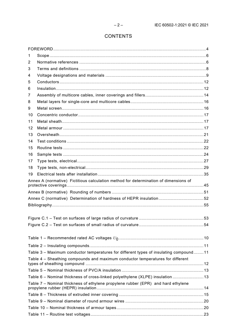 IEC 60502-1:2021 IEC 60502-1:2021 - Power cables with extruded insulation and their accessories for rated voltages from 1 kV (Um = 1,2 kV) up to 30 kV (Um = 36 kV) - Part 1: Cables for rated voltages of 1 kV (Um = 1,2 kV) and 3 kV (Um = 3,6 kV)
Released:2/9/2021 - Page 4 preview