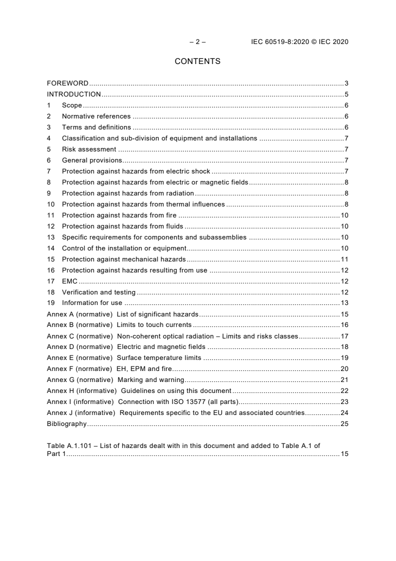 IEC 60519-8:2020 IEC 60519-8:2020 - Safety in installations for electroheating and electromagnetic processing - Part 8: Particular requirements for electroslag remelting furnaces
Released:5/7/2020 - Page 4 preview