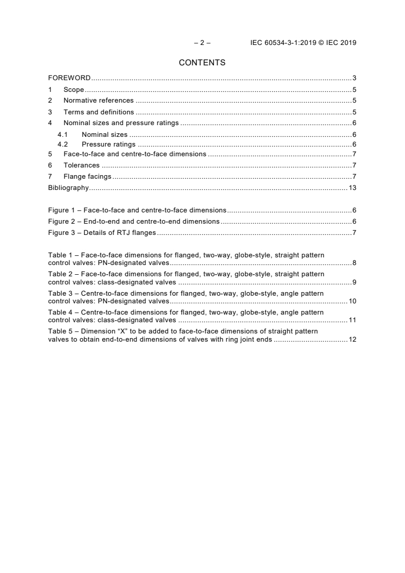 IEC 60534-3-1:2019 IEC 60534-3-1:2019 - Industrial-process control valves - Part 3-1: Dimensions - Face-to-face dimensions for flanged, two-way, globe-type, straight pattern and centre-to-face dimensions for flanged, two-way, globe-type, angle pattern control valves
Released:2/6/2019 - Page 4 preview