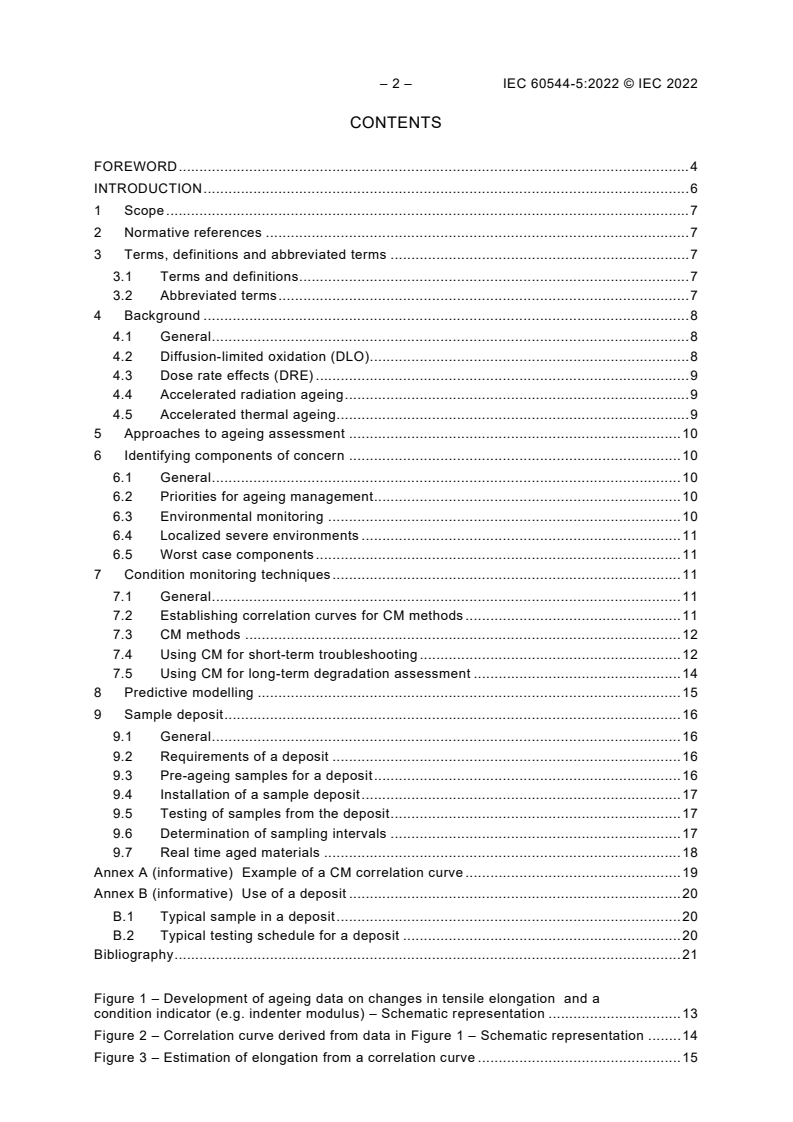 IEC 60544-5:2022 IEC 60544-5:2022 - Electrical insulating materials - Determination of the effects of ionizing radiation - Part 5: Procedures for assessment of ageing in service
Released:6/17/2022 - Page 4 preview