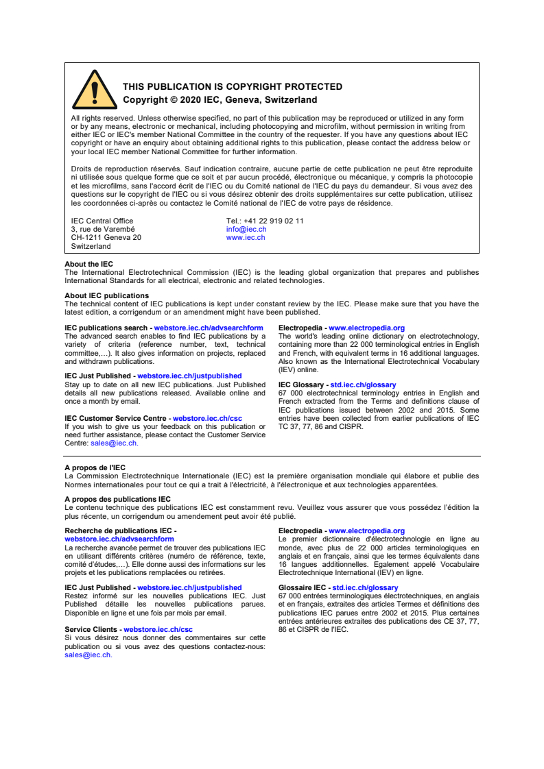 IEC 60601-1-10:2007 IEC 60601-1-10:2007+AMD1:2013+AMD2:2020 CSV - Medical electrical equipment - Part 1-10: General requirements for basic safety and essential performance - Collateral Standard: Requirements for the development of physiologic closed-loop controllers
Released:7/22/2020 - Page 2 preview