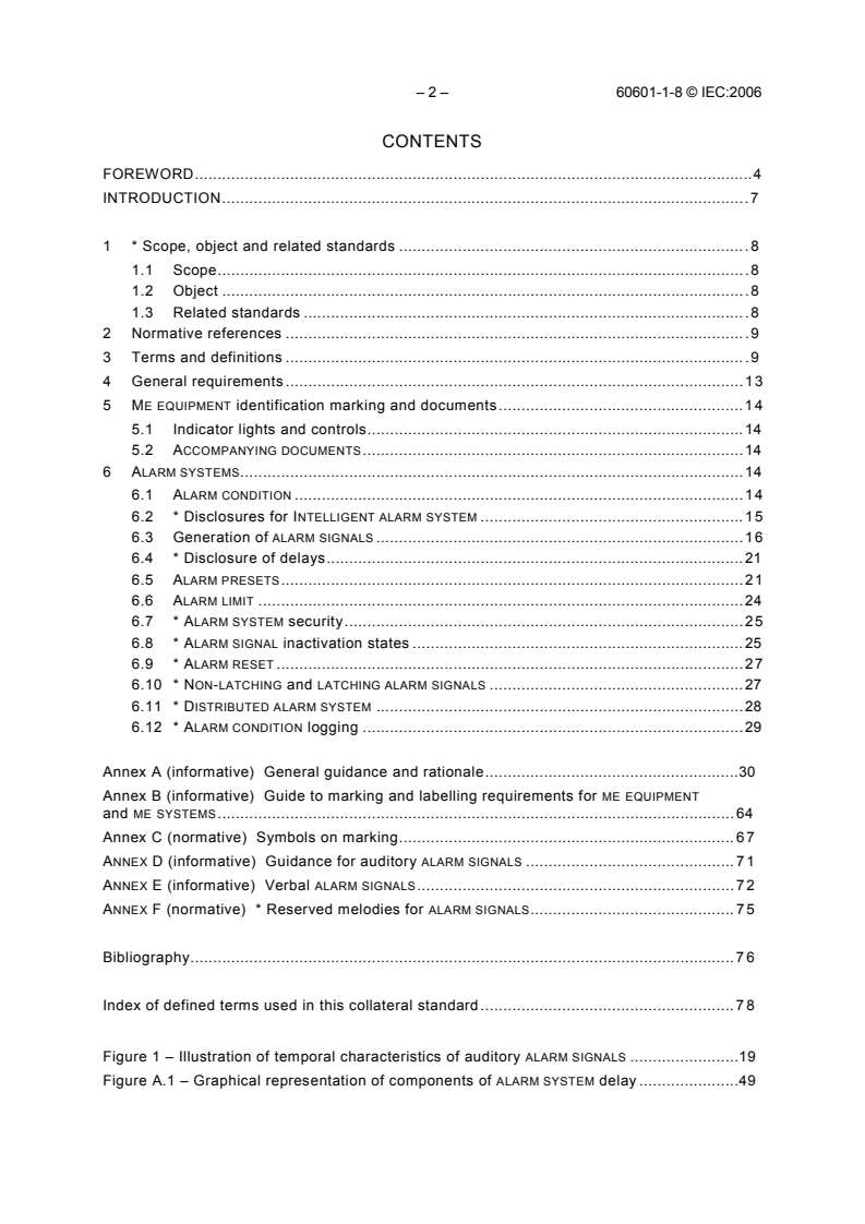 IEC 60601-1-8:2006 IEC 60601-1-8:2006 - Medical electrical equipment - Part 1-8: General requirements for basic safety and essential performance - Collateral Standard: General requirements, tests and guidance for alarm systems in medical electrical equipment and medical electrical systems
Released:10/25/2006 - Page 4 preview