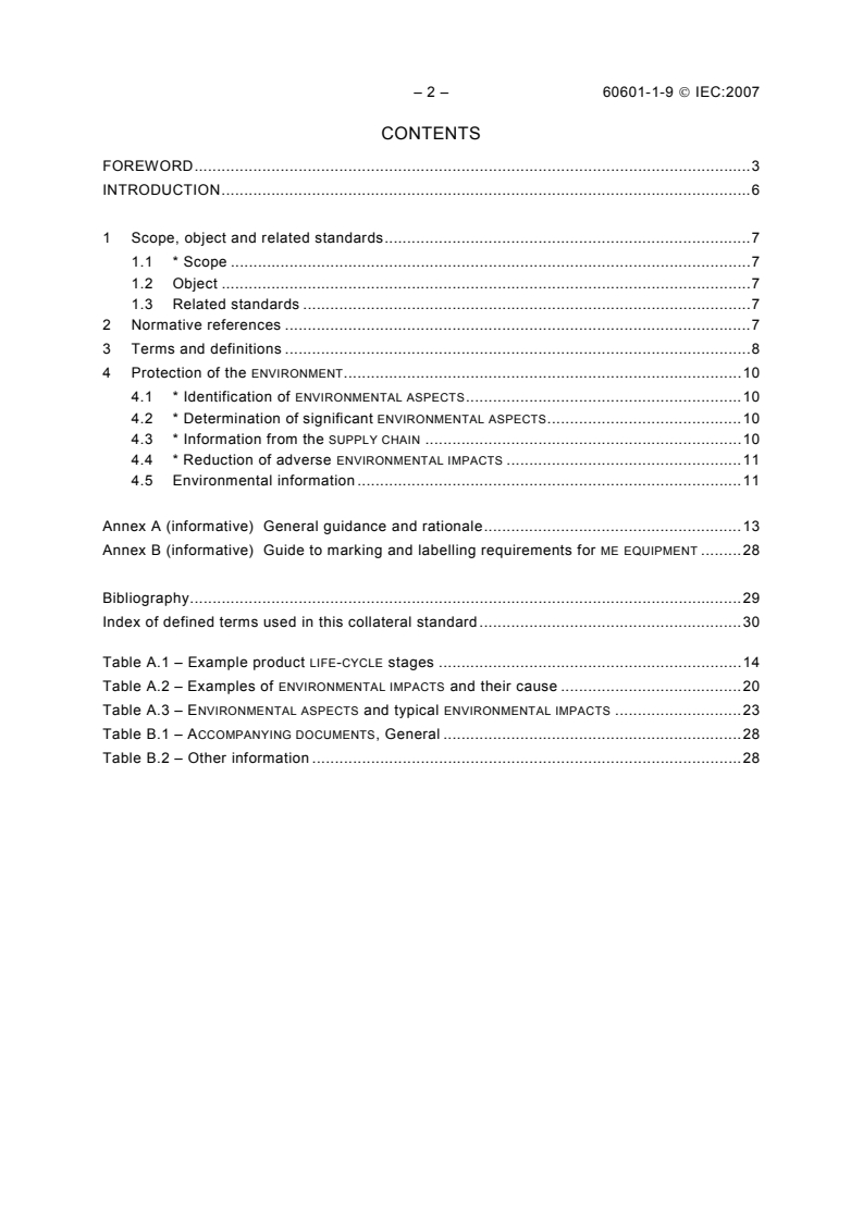 IEC 60601-1-9:2007 IEC 60601-1-9:2007 - Medical electrical equipment - Part 1-9: General requirements for basic safety and essential performance - Collateral Standard: Requirements for environmentally conscious design
Released:7/10/2007 - Page 4 preview