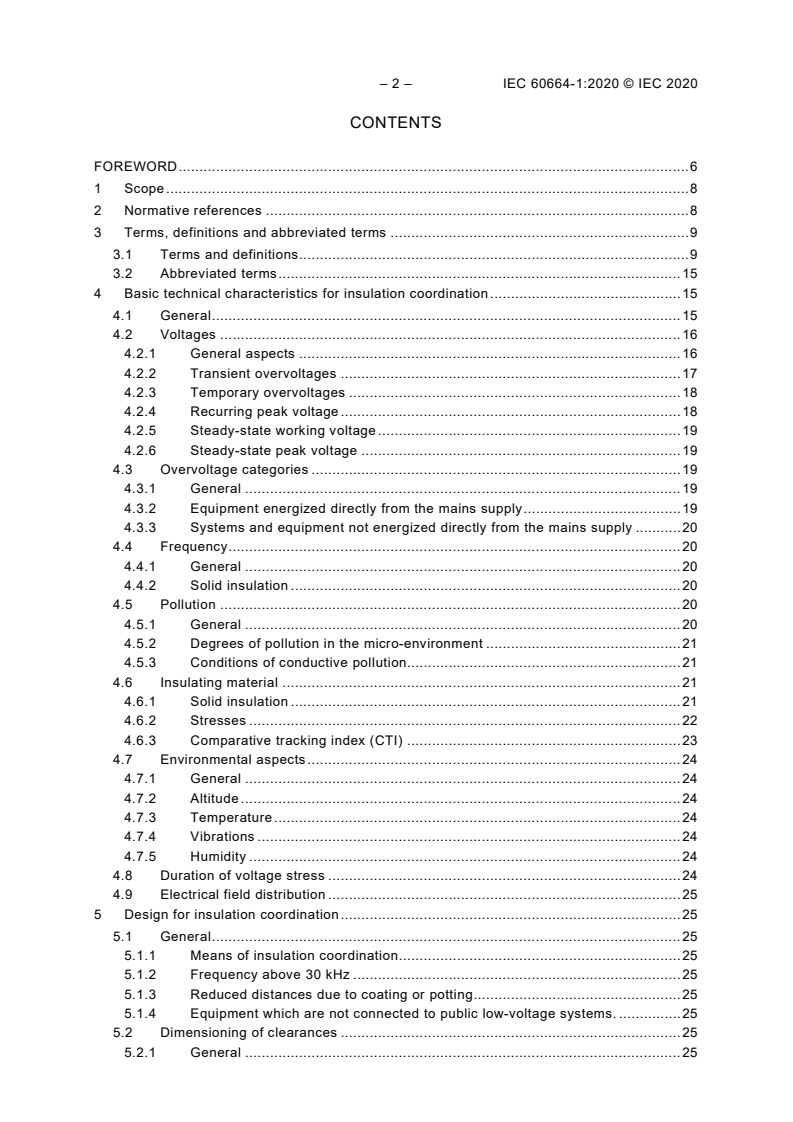 IEC 60664-1:2020 IEC 60664-1:2020 - Insulation coordination for equipment within low-voltage supply systems - Part 1: Principles, requirements and tests
Released:5/26/2020 - Page 4 preview