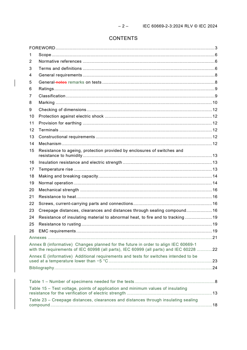IEC 60669-2-3:2024 IEC 60669-2-3:2024 RLV - Switches for household and similar fixed electrical installations - Part 2-3: Particular requirements - Time-delay switches (TDS) - Page 4 preview