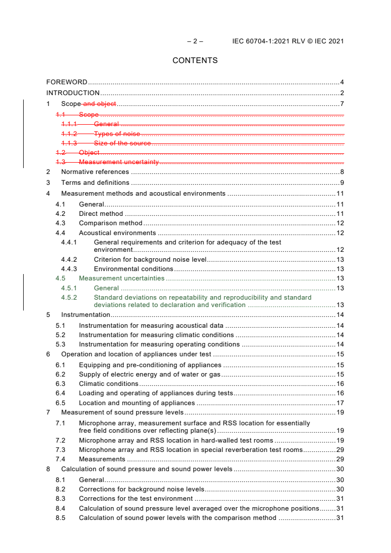 IEC 60704-1:2021 IEC 60704-1:2021 RLV - Household and similar electrical appliances - Test code for the determination of airborne acoustical noise - Part 1: General requirements
Released:3/11/2021 - Page 4 preview