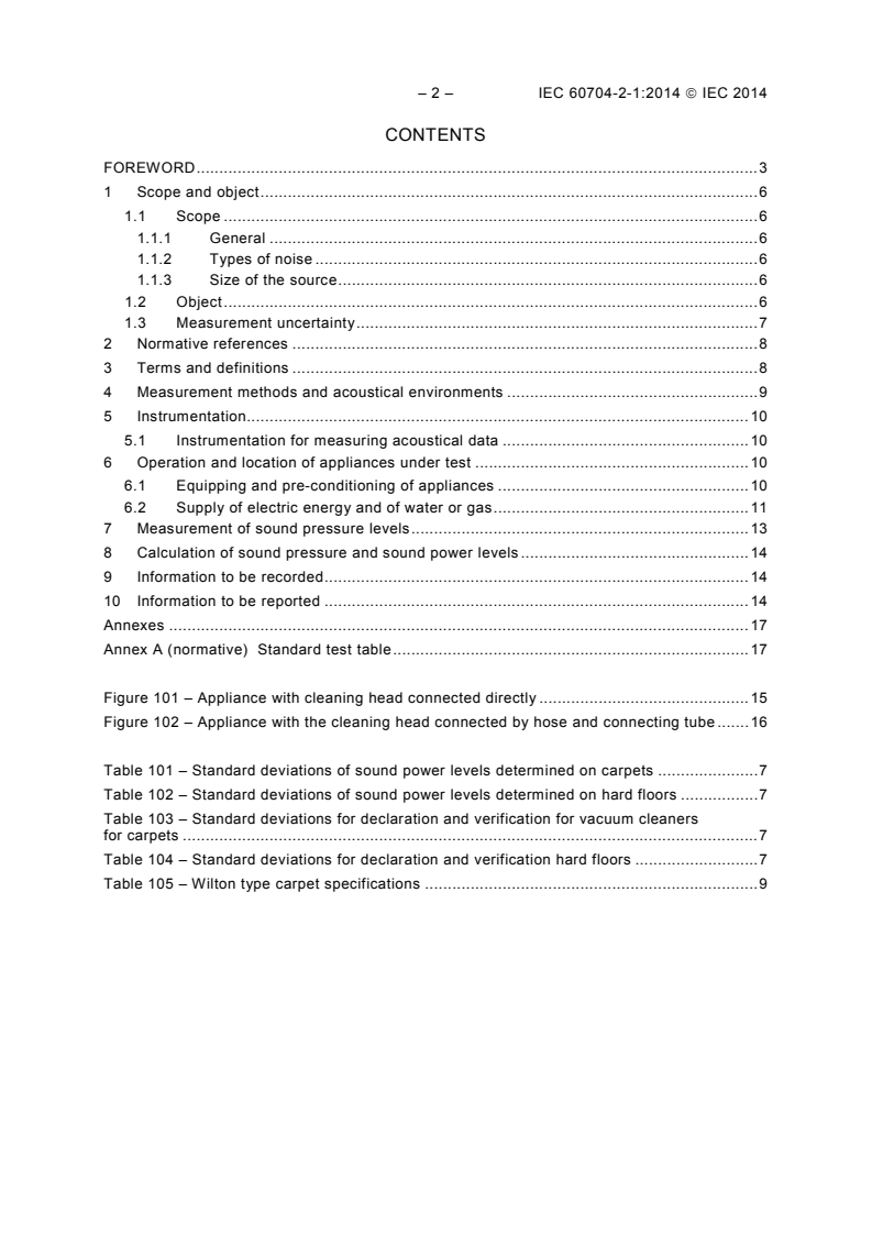 IEC 60704-2-1:2014 IEC 60704-2-1:2014 - Household and similar electrical appliances - Test code for the determination of airborne acoustical noise - Part 2-1: Particular requirements for vacuum cleaners
Released:5/22/2014 - Page 4 preview