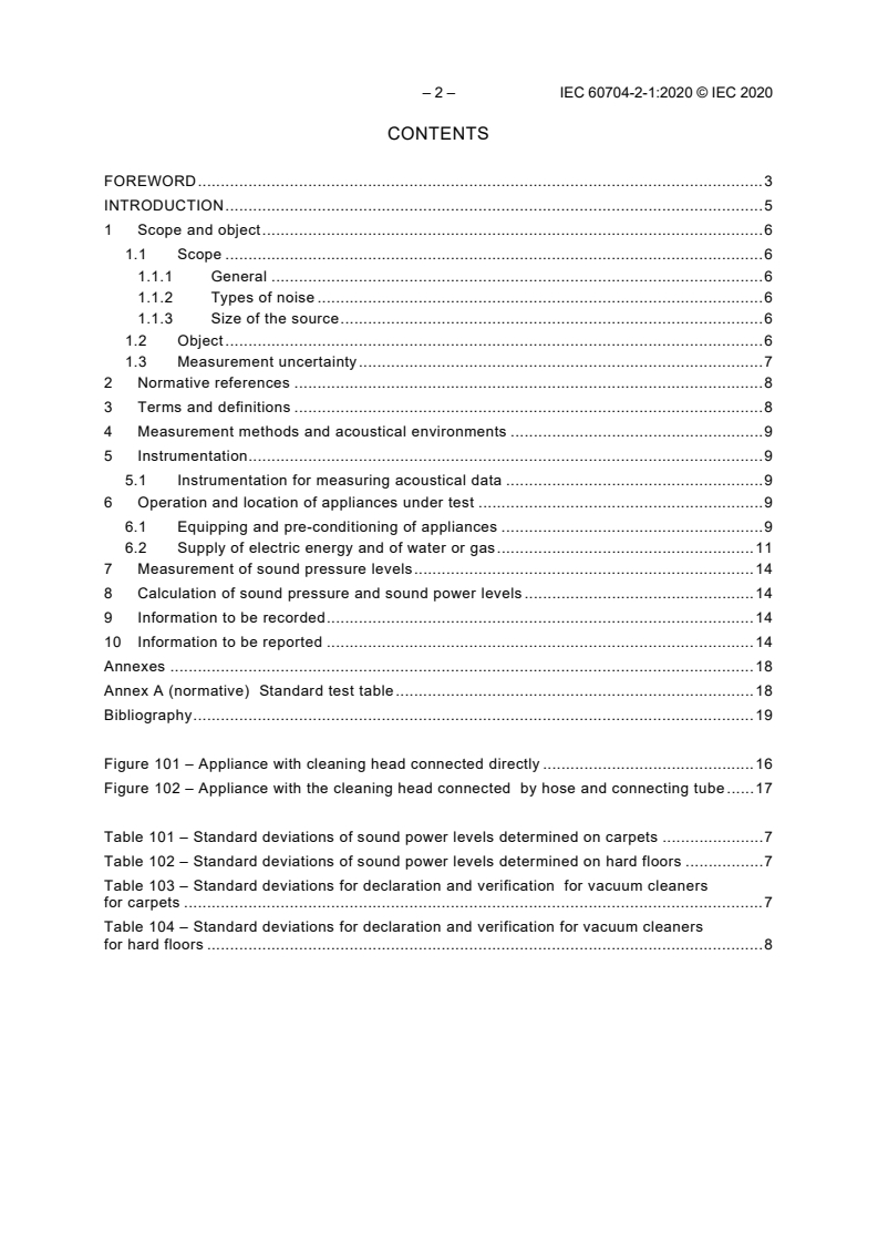 IEC 60704-2-1:2020 IEC 60704-2-1:2020 - Household and similar electrical appliances - Test code for the determination of airborne acoustical noise - Part 2-1: Particular requirements for dry vacuum cleaners
Released:10/30/2020 - Page 4 preview