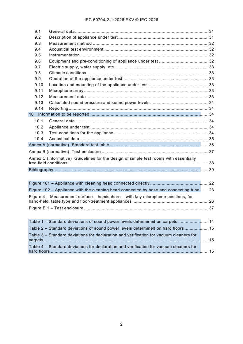 IEC 60704-2-1:2026 IEC 60704-2-1:2026 EXV - Household and similar electrical appliances - Test code for the determination of airborne acoustical noise - Part 2-1: Particular requirements for dry vacuum cleaners - Page 4 preview