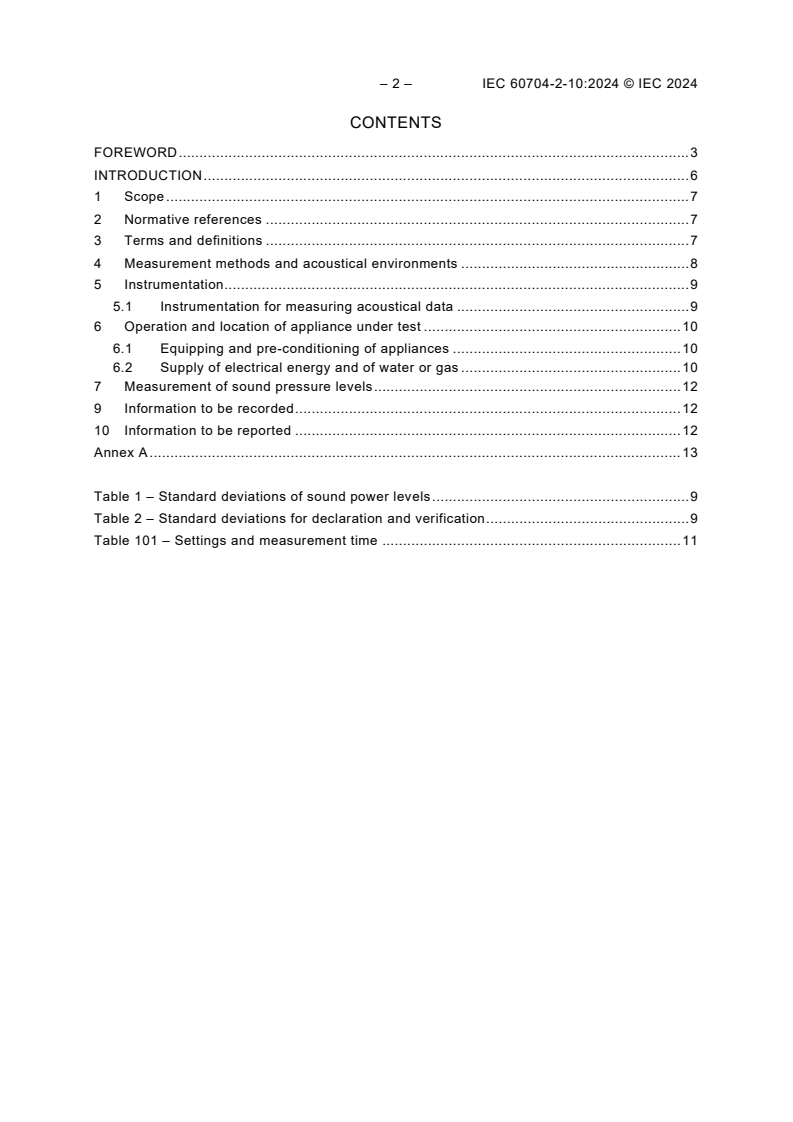IEC 60704-2-10:2024 IEC 60704-2-10:2024 - Household and similar electrical appliances - Test code for the determination of airborne acoustical noise - Part 2-10: Particular requirements for ranges, ovens, steam ovens, grills and microwave ovens
Released:9/3/2024 - Page 4 preview